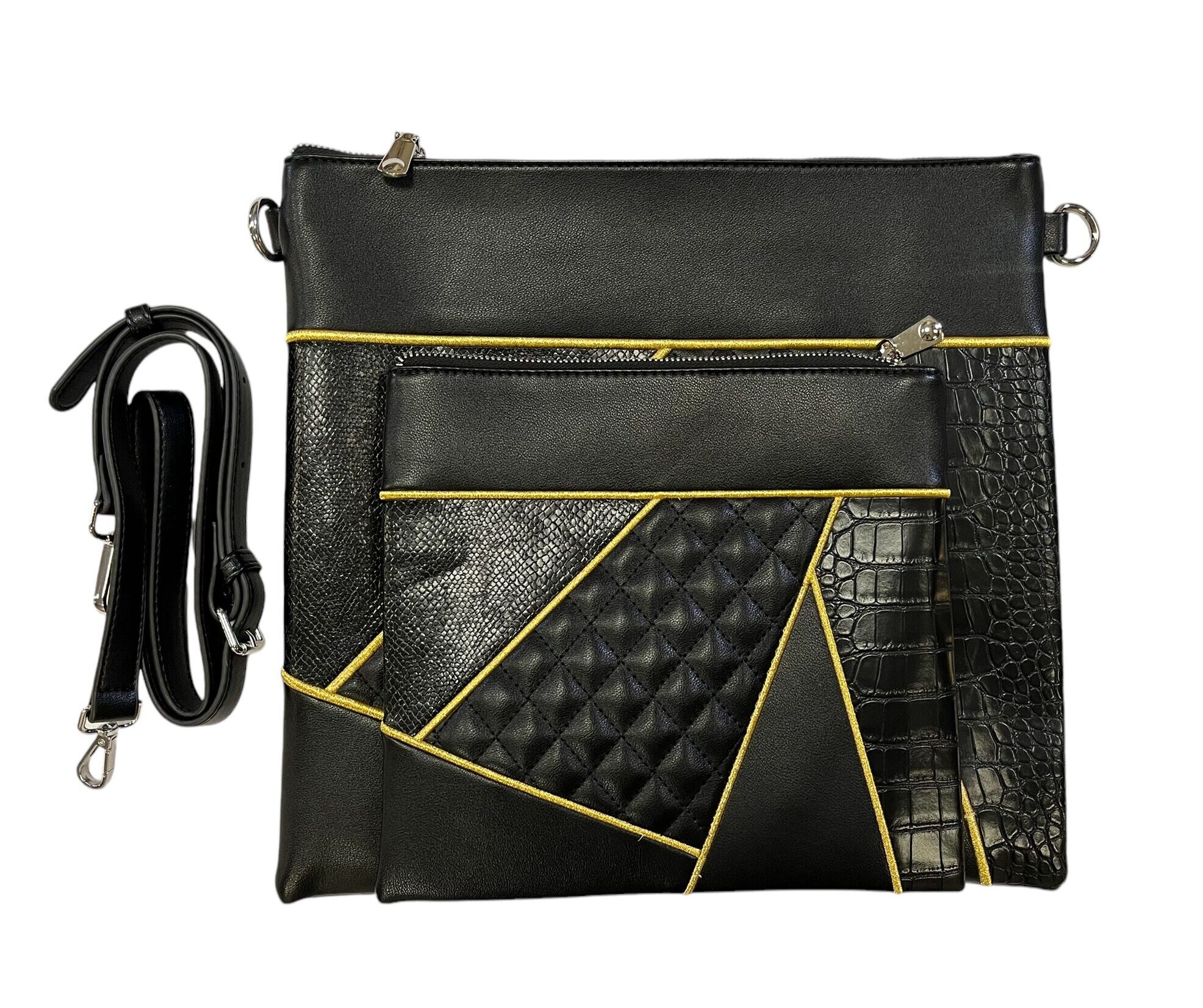 Black Talit & Tefillin Bag (Sleek) with Customization
