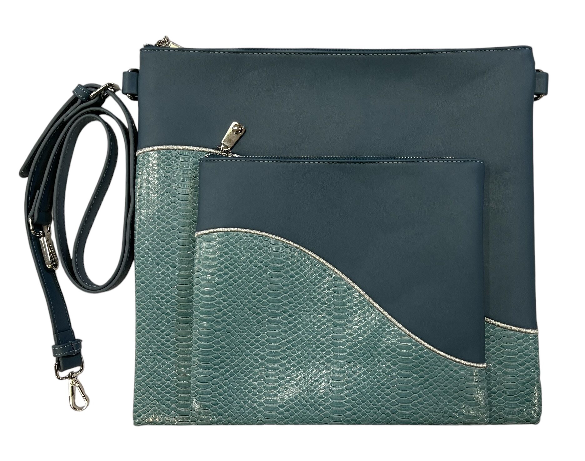 Blue Wave Talit & Tefillin Bag with Customization
