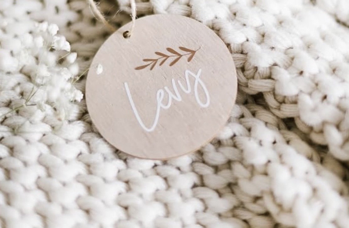 Wooden Name Tag