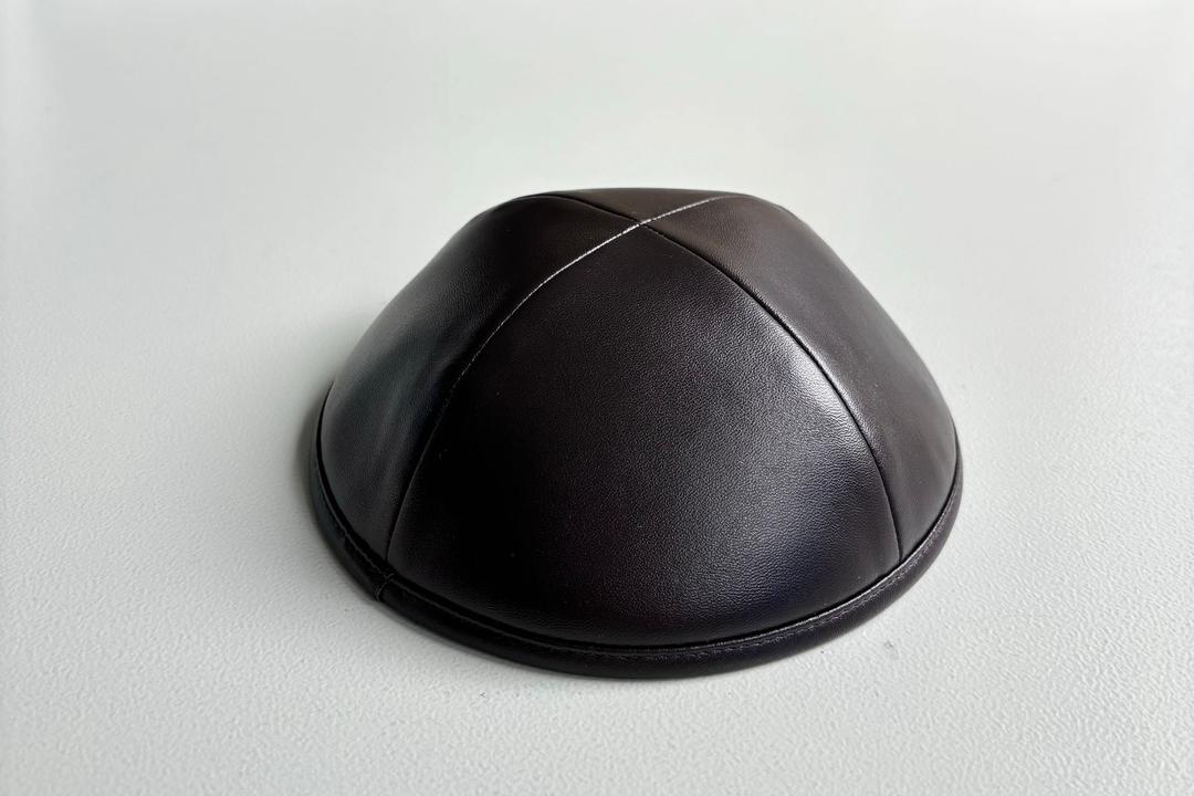 Leather Kippah with Customization