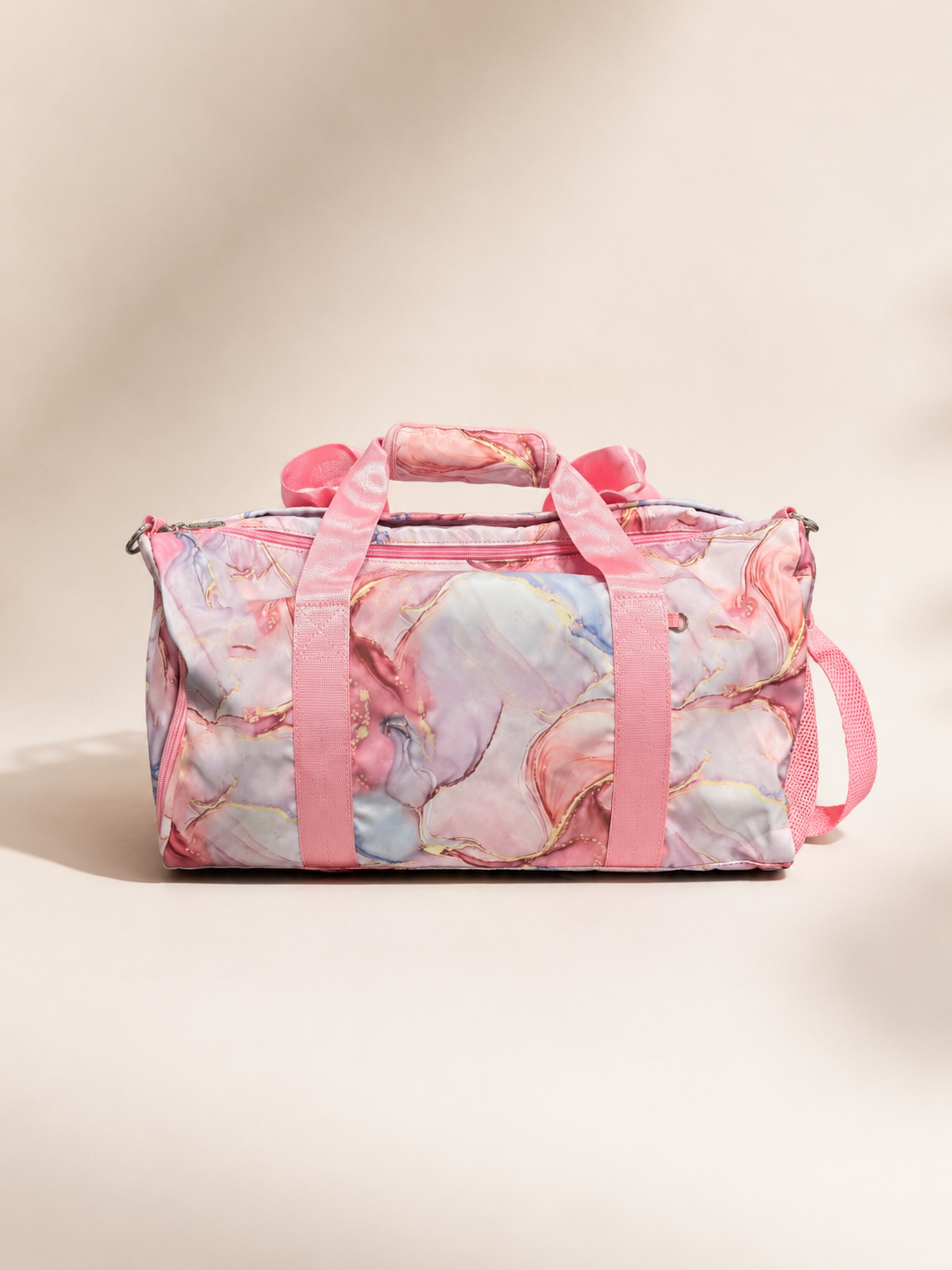 Personalized Marble Weekender Bag