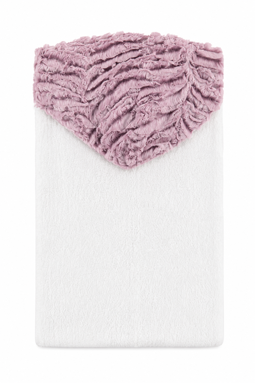 Baby Lux Hooded Towel in Zebra Mauve