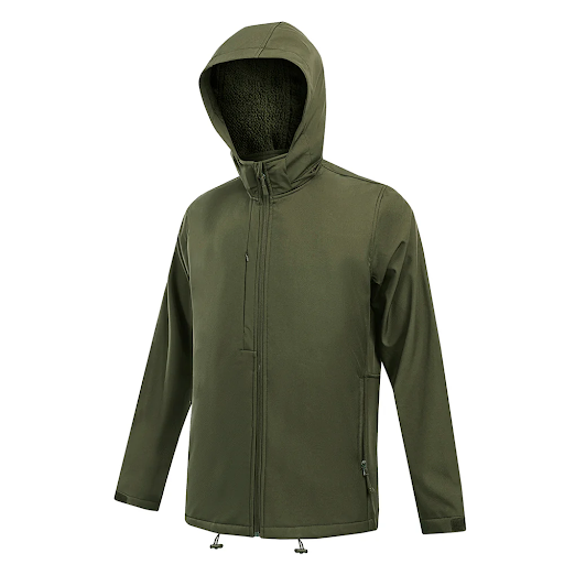 Men's Solid Berber Lined Jacket with Customization
